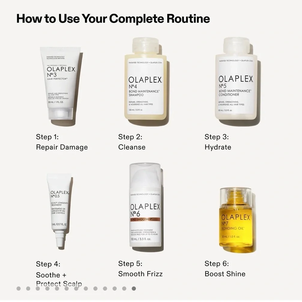 OLAPLEX Full-On Shine Set with Gold and White Packaging (New) - Picture 15 of 16
